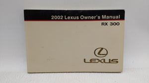 2002 Lexus Rx300 Owners Manual Book Guide P/N:01999-48416 OEM Used Auto Parts - Oemusedautoparts1.com