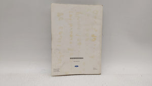 2008 Ford Taurus Owners Manual Book Guide P/N:8G1J-19A321-AA OEM Used Auto Parts - Oemusedautoparts1.com