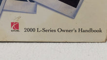 2000 Saturn L100 Owners Manual Book Guide OEM Used Auto Parts - Oemusedautoparts1.com