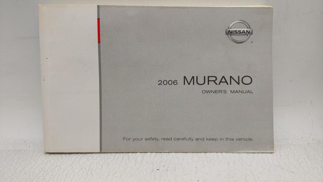 2006 Nissan Murano Owners Manual Book Guide OEM Used Auto Parts - Oemusedautoparts1.com