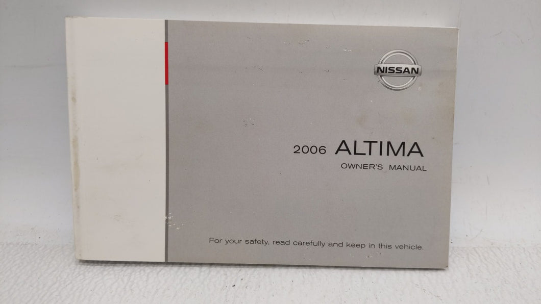 2006 Nissan Altima Owners Manual Book Guide OEM Used Auto Parts - Oemusedautoparts1.com