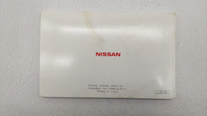 2006 Nissan Altima Owners Manual Book Guide OEM Used Auto Parts - Oemusedautoparts1.com