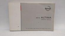 2012 Nissan Altima Owners Manual Book Guide OEM Used Auto Parts - Oemusedautoparts1.com