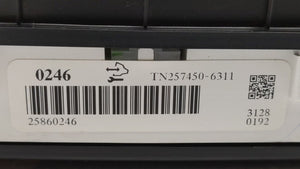 2009-2011 Cadillac Dts Instrument Cluster Speedometer Gauges P/N:257450-6313 25860246 Fits 2009 2010 2011 OEM Used Auto Parts - Oemusedautoparts1.com