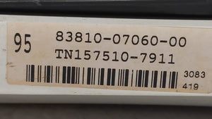 2008 Toyota Yaris Instrument Cluster Speedometer Gauges P/N:83810-07060 Fits OEM Used Auto Parts - Oemusedautoparts1.com