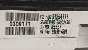 2008-2010 Volvo S40 Instrument Cluster Speedometer Gauges P/N:31254777 Fits 2008 2009 2010 OEM Used Auto Parts - Oemusedautoparts1.com