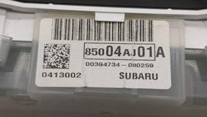 2013-2014 Subaru Legacy Instrument Cluster Speedometer Gauges P/N:85004AJ01A Fits 2013 2014 OEM Used Auto Parts - Oemusedautoparts1.com