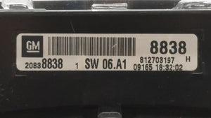 2010 Chevrolet Equinox Instrument Cluster Speedometer Gauges P/N:20919738 20903929 Fits OEM Used Auto Parts - Oemusedautoparts1.com