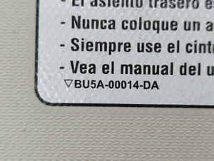 2012 Ford Focus Sun Visor Shade Replacement Passenger Right Mirror Fits 2013 OEM Used Auto Parts - Oemusedautoparts1.com