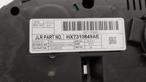 2017-2018 Jaguar Xe Instrument Cluster Speedometer Gauges P/N:HX73-10849-AE Fits 2017 2018 OEM Used Auto Parts - Oemusedautoparts1.com