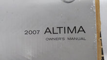 2007 Nissan Altima Owners Manual Book Guide OEM Used Auto Parts - Oemusedautoparts1.com