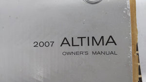 2007 Nissan Altima Owners Manual Book Guide OEM Used Auto Parts - Oemusedautoparts1.com