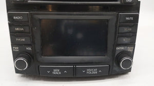 2014 Hyundai Sonata Radio AM FM Cd Player Receiver Replacement P/N:96180-3Q8004X Fits OEM Used Auto Parts - Oemusedautoparts1.com