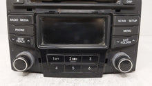 2013 Hyundai Sonata Radio AM FM Cd Player Receiver Replacement P/N:96170-3Q0004X 96180-3Q8004X Fits 2014 OEM Used Auto Parts - Oemusedautoparts1.com