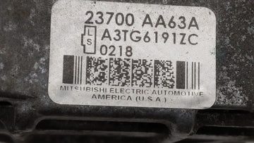 2010-2012 Subaru Legacy Alternator Replacement Generator Charging Assembly Engine OEM P/N:23700 AA63A 23700 AA63B Fits OEM Used Auto Parts