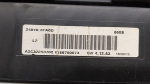 2013 Nissan Altima Instrument Cluster Speedometer Gauges P/N:24810 3TA0D 24810 3TA0C Fits OEM Used Auto Parts - Oemusedautoparts1.com