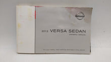 2012 Nissan Versa Owners Manual Book Guide OEM Used Auto Parts - Oemusedautoparts1.com