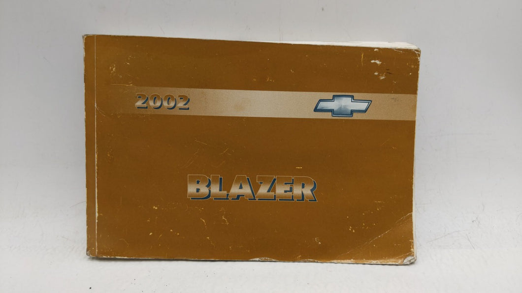 2002 Chevrolet Blazer Owners Manual Book Guide OEM Used Auto Parts - Oemusedautoparts1.com