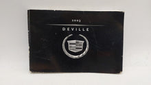 2003 Cadillac Deville Owners Manual Book Guide OEM Used Auto Parts - Oemusedautoparts1.com