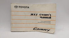 2007 Toyota Camry Owners Manual Book Guide OEM Used Auto Parts - Oemusedautoparts1.com