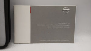 2003 Nissan Murano Owners Manual Book Guide OEM Used Auto Parts - Oemusedautoparts1.com