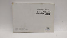 2013 Hyundai Elantra Owners Manual Book Guide OEM Used Auto Parts - Oemusedautoparts1.com