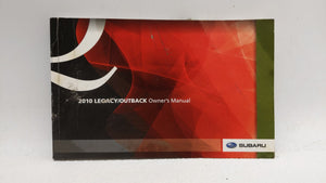 2010 Subaru Legacy Owners Manual Book Guide OEM Used Auto Parts - Oemusedautoparts1.com