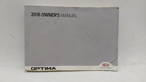 2016 Kia Optima Owners Manual Book Guide OEM Used Auto Parts - Oemusedautoparts1.com