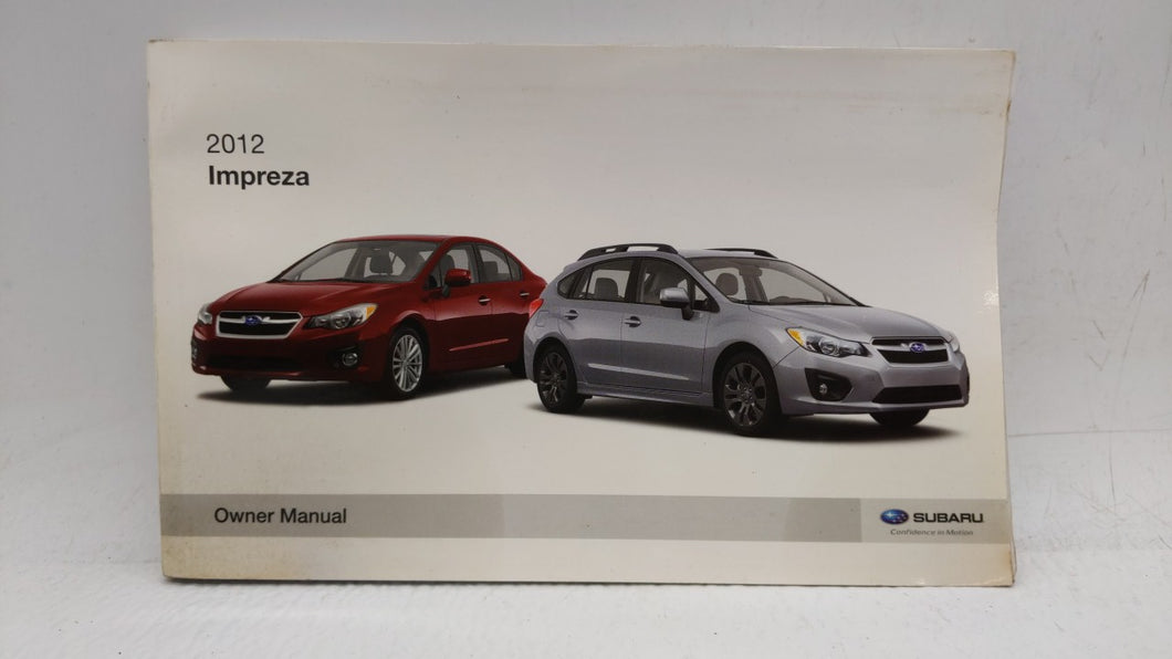 2012 Subaru Impreza Owners Manual Book Guide OEM Used Auto Parts - Oemusedautoparts1.com