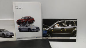 2012 Subaru Impreza Owners Manual Book Guide OEM Used Auto Parts - Oemusedautoparts1.com