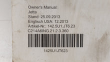 2014 Volkswagen Jetta Owners Manual Book Guide OEM Used Auto Parts - Oemusedautoparts1.com