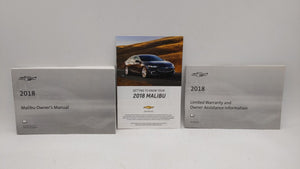 2018 Chevrolet Malibu Owners Manual Book Guide OEM Used Auto Parts - Oemusedautoparts1.com