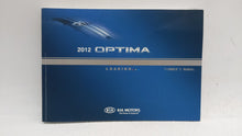 2012 Kia Optima Owners Manual Book Guide OEM Used Auto Parts - Oemusedautoparts1.com