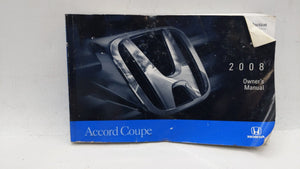 2008 Honda Accord Owners Manual Book Guide OEM Used Auto Parts - Oemusedautoparts1.com