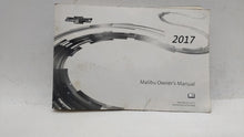 2017 Chevrolet Malibu Owners Manual Book Guide OEM Used Auto Parts - Oemusedautoparts1.com