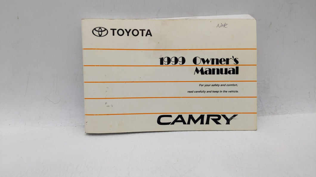 1999 Toyota Camry Owners Manual Book Guide OEM Used Auto Parts - Oemusedautoparts1.com