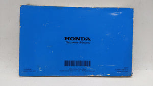 2005 Honda Civic Owners Manual Book Guide OEM Used Auto Parts - Oemusedautoparts1.com