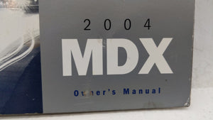 2004 Acura Mdx Owners Manual Book Guide OEM Used Auto Parts - Oemusedautoparts1.com