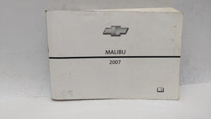 2007 Chevrolet Malibu Owners Manual Book Guide OEM Used Auto Parts - Oemusedautoparts1.com