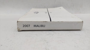 2007 Chevrolet Malibu Owners Manual Book Guide OEM Used Auto Parts - Oemusedautoparts1.com