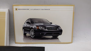 2007 Subaru Legacy Owners Manual Book Guide OEM Used Auto Parts - Oemusedautoparts1.com