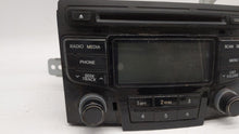 2012-2015 Hyundai Sonata Radio AM FM Cd Player Receiver Replacement P/N:96180-3Q600 96180-3Q700 Fits 2012 2013 2014 2015 OEM Used Auto Parts - Oemusedautoparts1.com