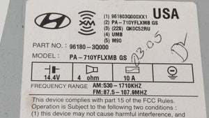 2011 Hyundai Sonata Radio AM FM Cd Player Receiver Replacement P/N:96180-3Q000 96180-3Q000XX1 Fits OEM Used Auto Parts - Oemusedautoparts1.com