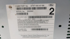 2013-2014 Ford Edge Radio AM FM Cd Player Receiver Replacement P/N:DT4T-19C107-BB DT4T-19C107-BA Fits 2013 2014 OEM Used Auto Parts - Oemusedautoparts1.com