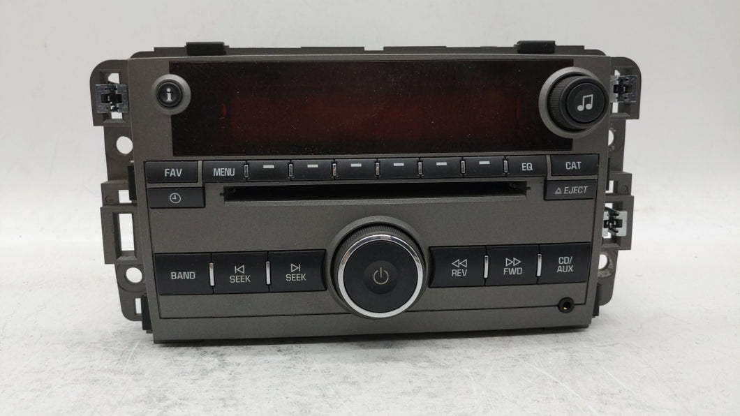 2009 Saturn Vue Radio AM FM Cd Player Receiver Replacement P/N:25994574 20790696 Fits OEM Used Auto Parts - Oemusedautoparts1.com