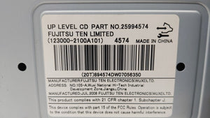 2009 Saturn Vue Radio AM FM Cd Player Receiver Replacement P/N:25994574 20790696 Fits OEM Used Auto Parts - Oemusedautoparts1.com