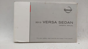 2013 Nissan Versa Owners Manual Book Guide OEM Used Auto Parts - Oemusedautoparts1.com