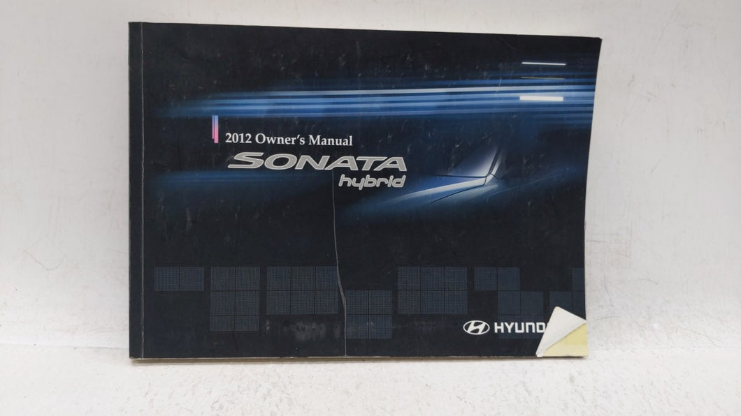 2012 Hyundai Sonata Owners Manual Book Guide OEM Used Auto Parts