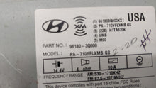 2011 Hyundai Sonata Radio AM FM Cd Player Receiver Replacement P/N:96180-3Q000 96180-3Q000XX1 Fits OEM Used Auto Parts - Oemusedautoparts1.com