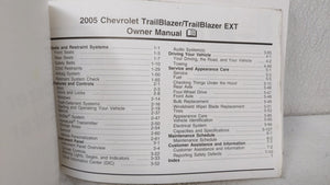 2005 Chevrolet Trailblazer Owners Manual Book Guide OEM Used Auto Parts